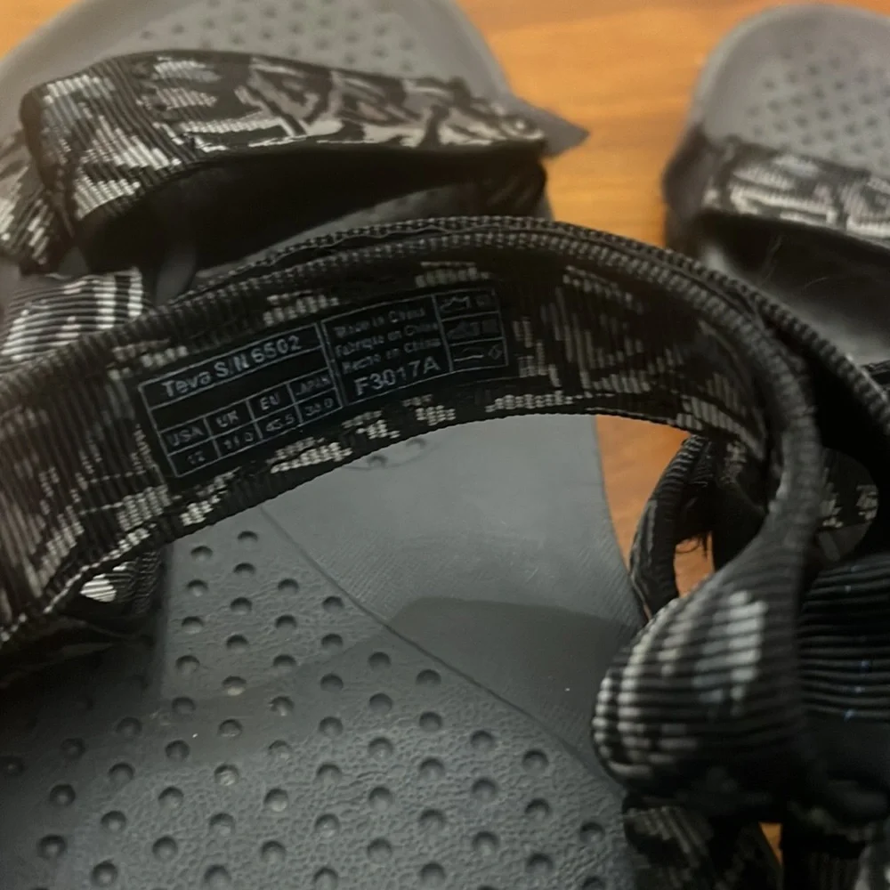 Teva Black and Gray Men's Sport Sandals
